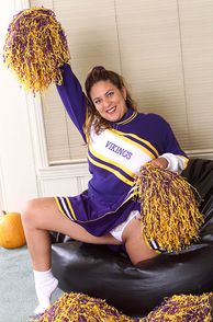 Playful Chunky Milf In Cheerleader Uniform