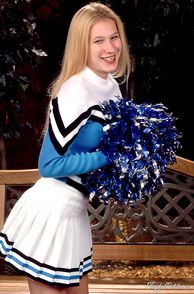 Blonde Cheerleader Ready To Show Her Spirit