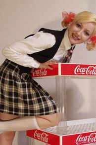 Teasing Pigtails Amateur In Plaid School Uniform