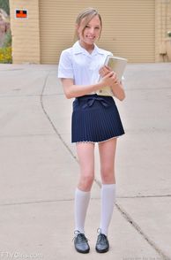 Thin Girl In A Fantasy School Uniform