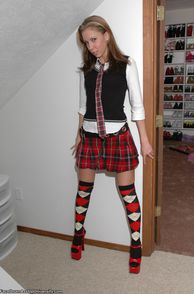 Argyle Stockings School Outfit
